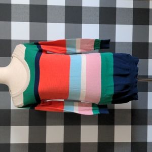 Colorful Striped Crew Neck Sweater